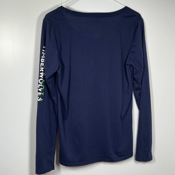 NBA Nike Blue Timberwolves Long Sleeve Shirt Size M - Picture 1 of 7